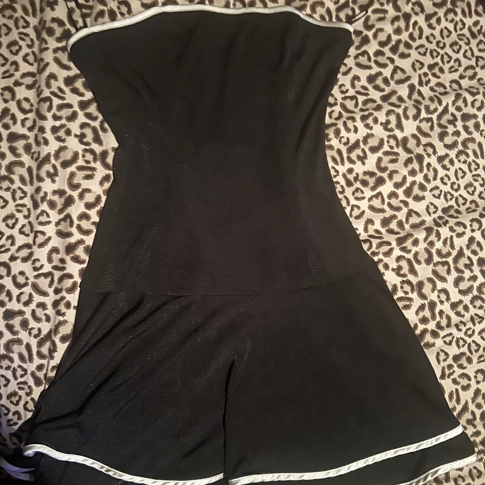 Motel rocks stretchy black bandeau dress